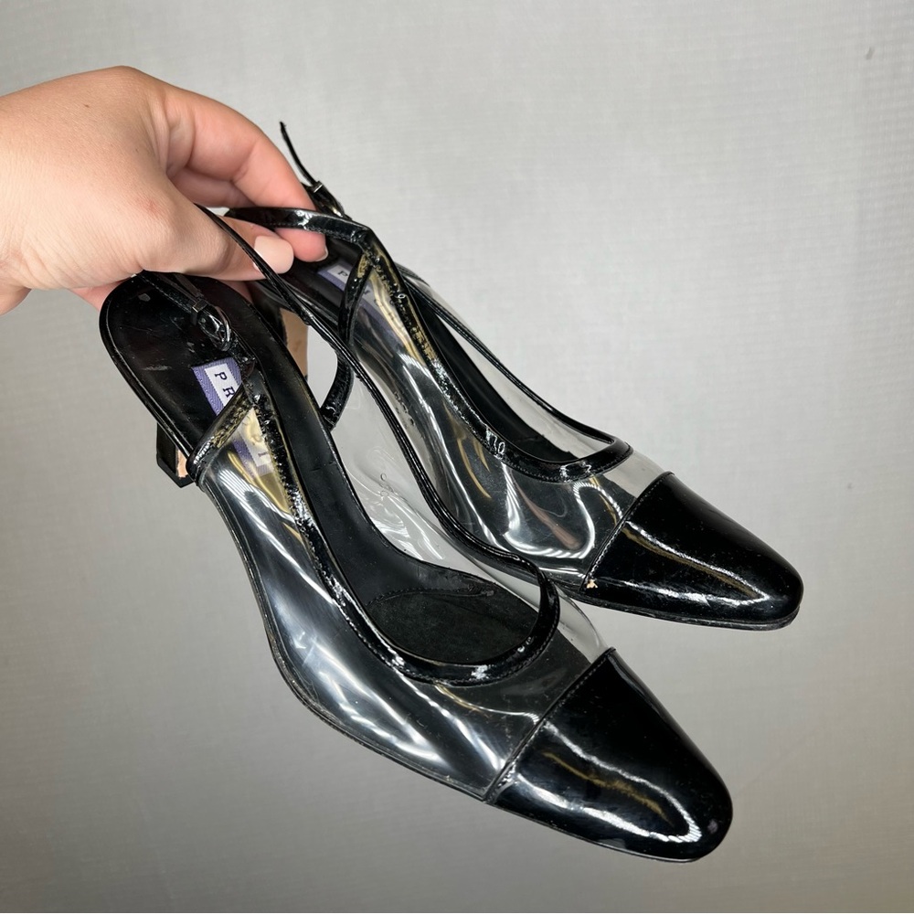 Priori | VTG Vintage Elegant Black‎ Patent Leather High Heels 9.5